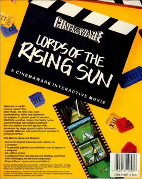 Lords of the Rising Sun_Disk1 box cover back